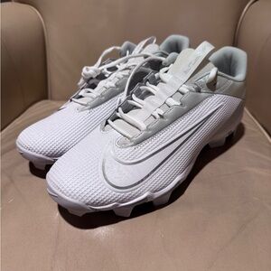 White and Gray Nike Football Cleats